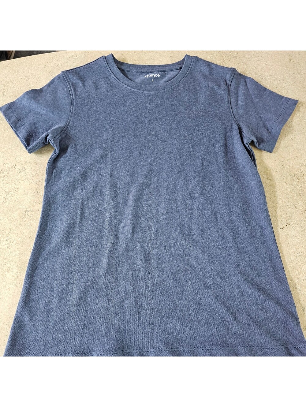 Quince Organic Cotton Blue T-Shirt Size Small